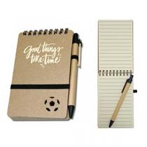 LIBRETAS PROMOCIONALES DISEÑO DE BALON ESCRIPT